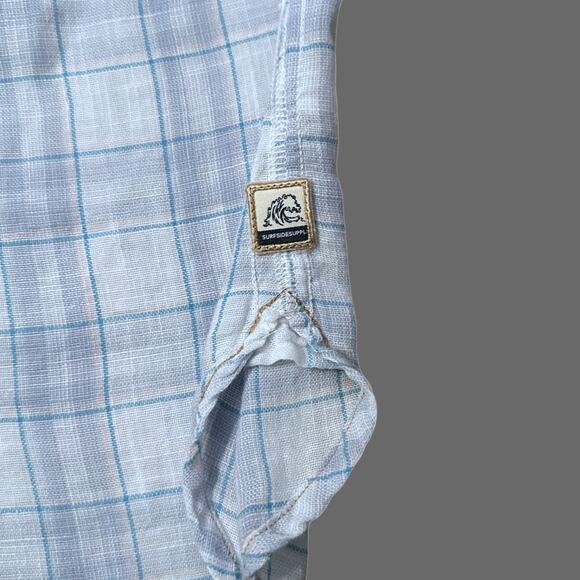 Surfside Supply Patterned Casual Button Up SS Shirt Size M EUC - Picture 2 of 5